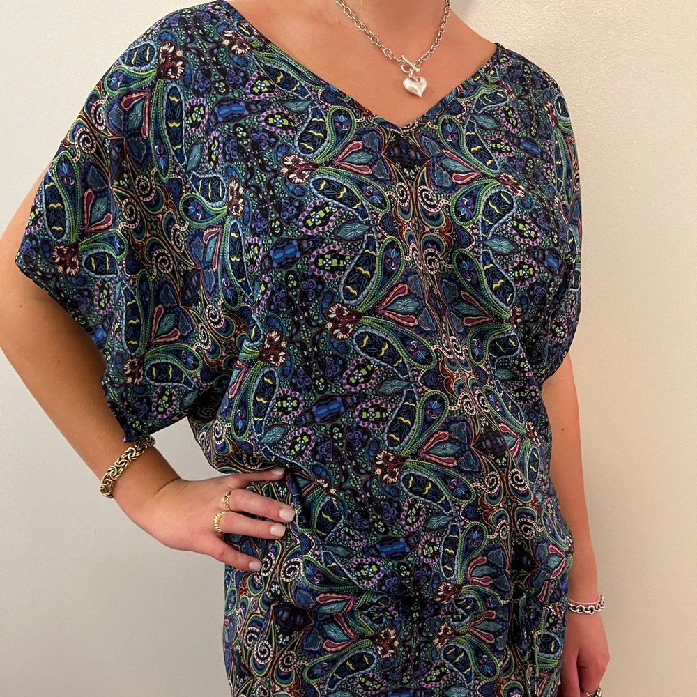 SW3 Bespoke silk dress; new condition